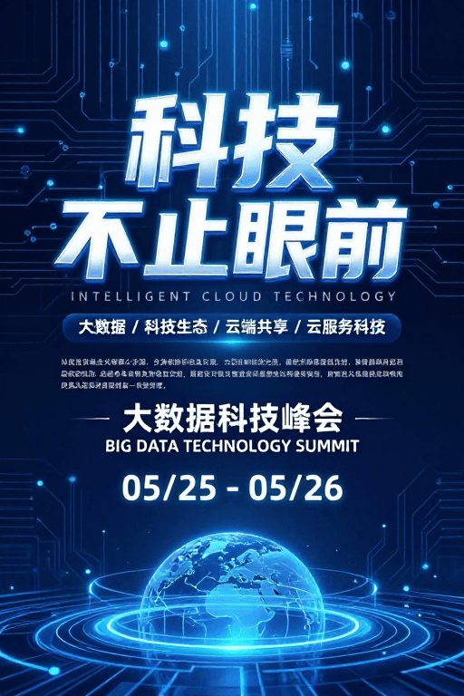 数字空间素材：科技峰会：未来数据互联新纪元