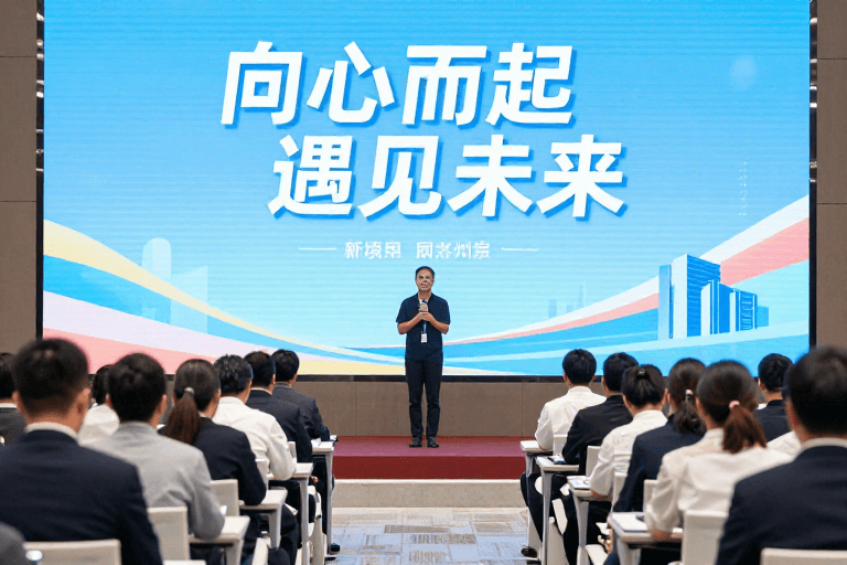 未来愿景素材：同心聚力 共创未来愿景的视觉表达