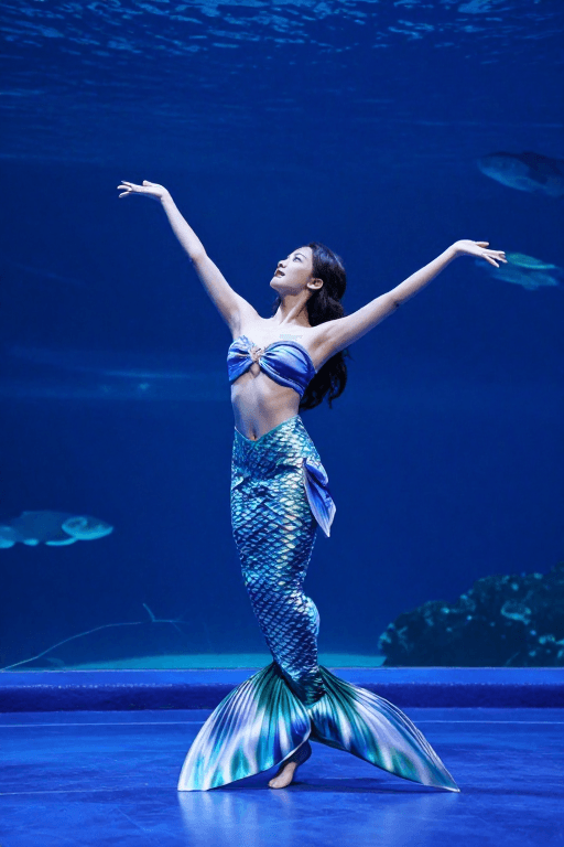 旅行记录素材：珠海海洋馆美人鱼舞蹈惊艳时刻