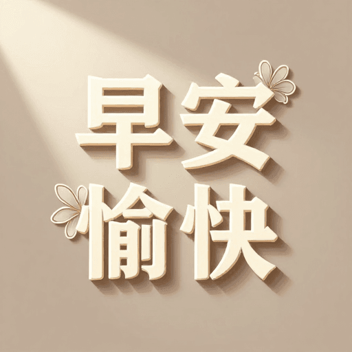 极简风格素材：极简晨光·高级感早安字体设计