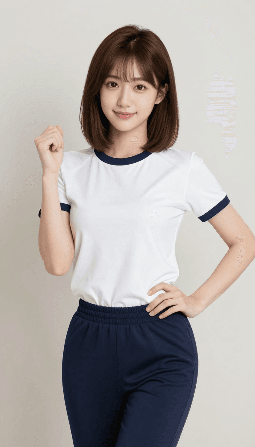 室内摄影素材：青春活力纯欲风少女半身照：高清展示