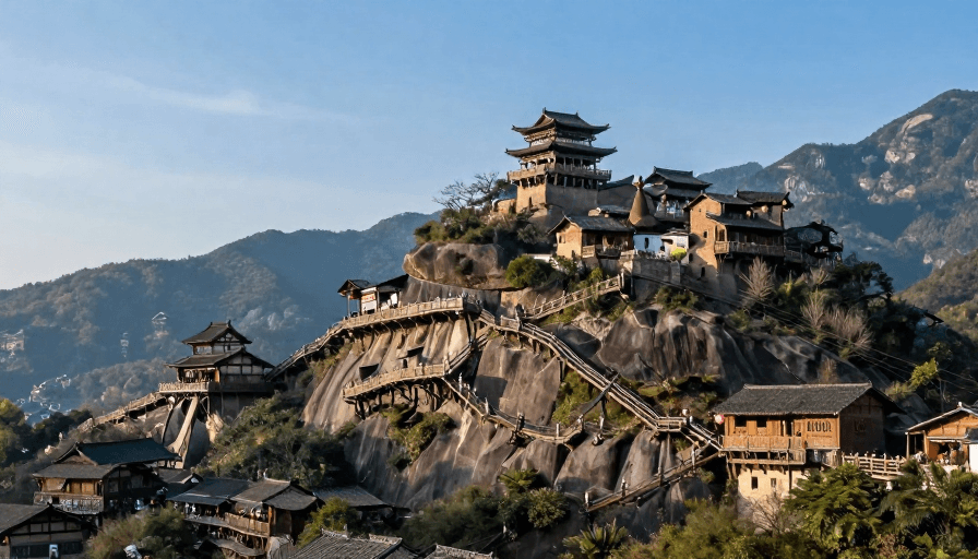 古建筑摄影素材：江西望仙谷：古韵山水间的人文摄影