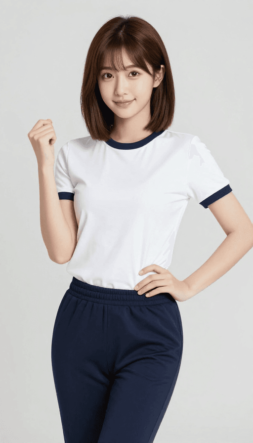 社交媒体头像素材：青春活力纯欲风少女高清半身照