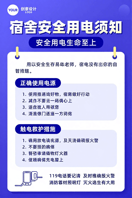 高校教育素材：高校宿舍安全用电须知：生命至上与规范指导